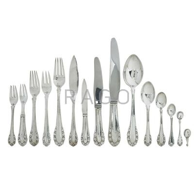 Appraisal: GEORG JENSEN Lily-of-the-Valley sterling flatware Condition Report