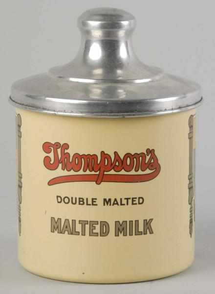 Appraisal: Porcelain Thompson's Malted Milk Canister Lid Description s to s