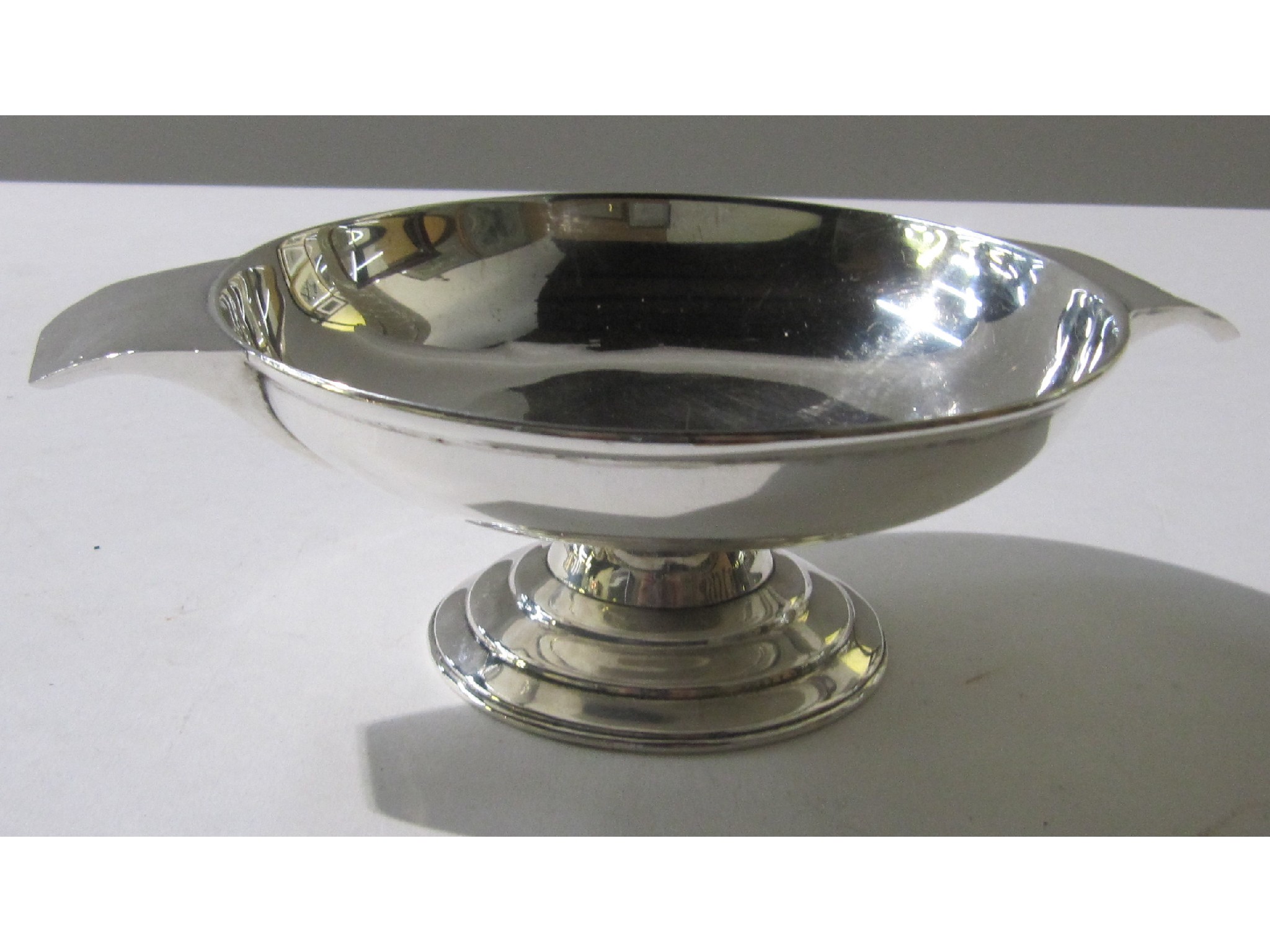 Appraisal: A silver quaich style bowl London