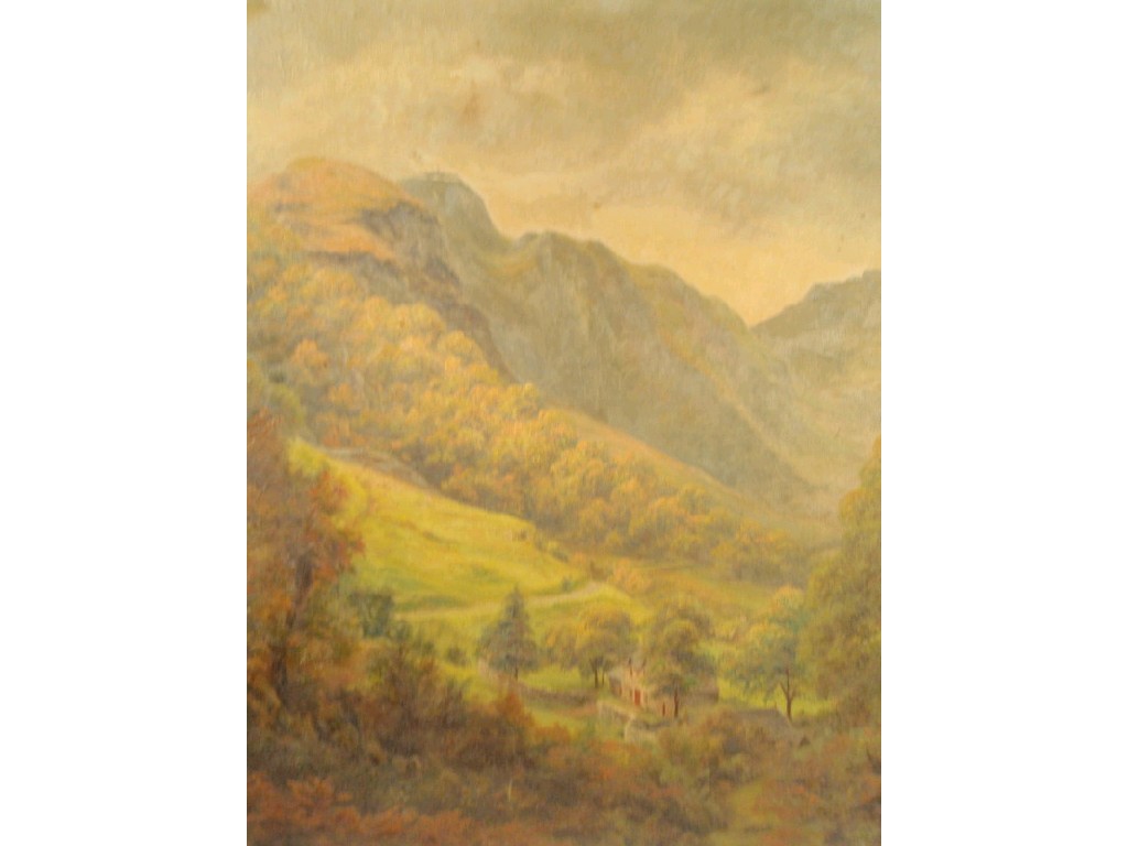 Appraisal: Frederick E Robertson Lakeland landscape with dwelling oil on board