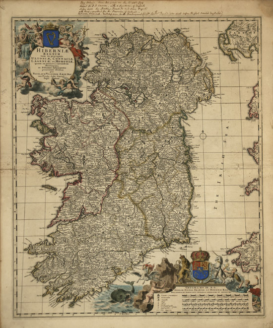 Appraisal: Group of Two Maps of Ireland A After Nicholaes Visscher