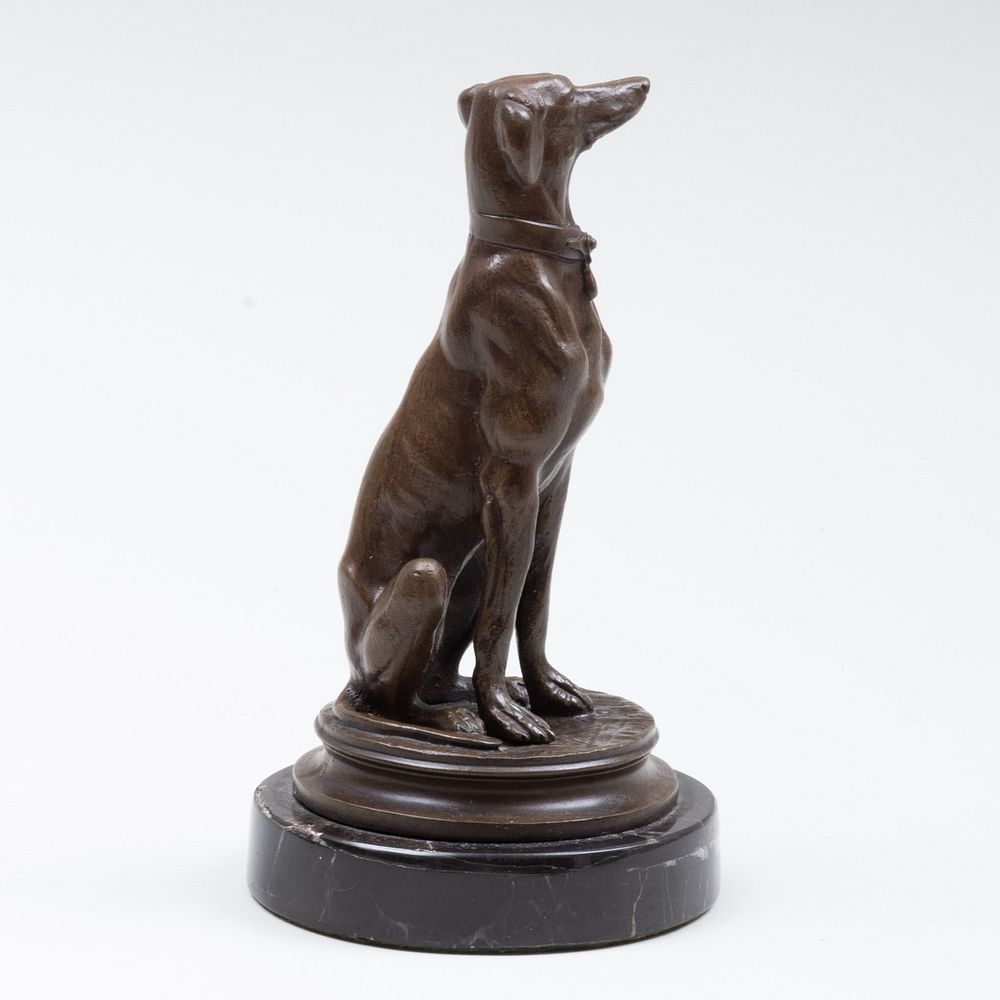 Appraisal: After Antoine Louis Barye - Seated Dog Incribed 'Bayre' on