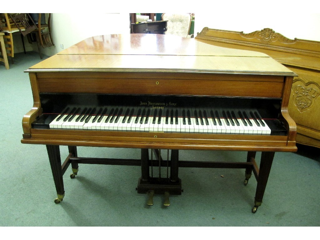 Appraisal: A mahogany cased baby grand piano by John Broadwood Sons