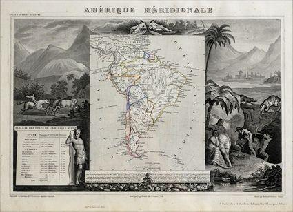 Appraisal: MAPS LE MERCIER AMERIQUE SEPTENTRIONALE AND AMERIQUE MERICHONALE PARIS Maps