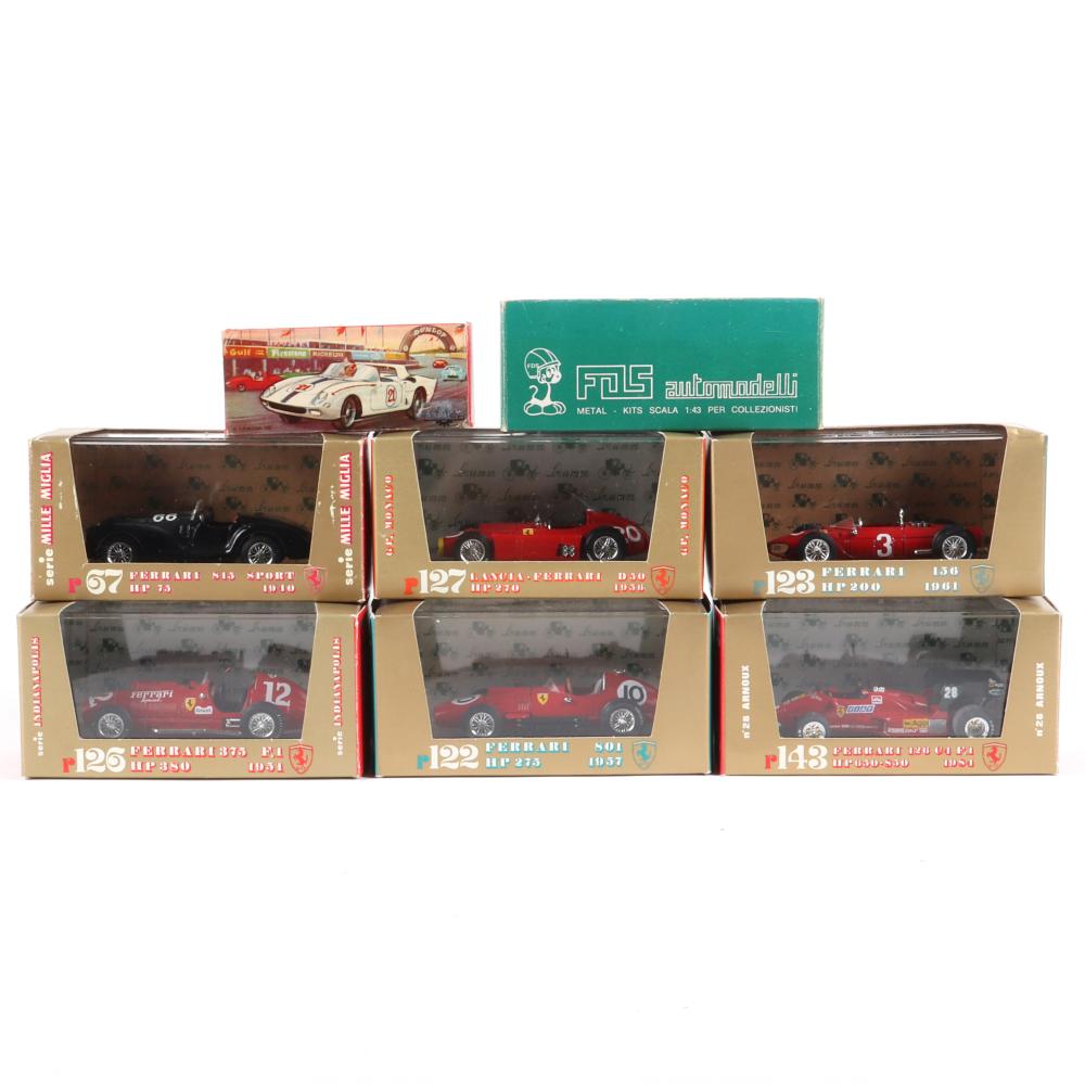 Appraisal: LOT OF FERRARI SCALE DIECAST CARS FDS BRUMM MERCURYLot of