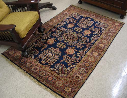 Appraisal: HAND KNOTTED ORIENTAL AREA RUG Persian Sarouk design of floral