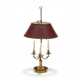 Appraisal: A French Gilt Bronze Bouillotte Lamp th century electrified but