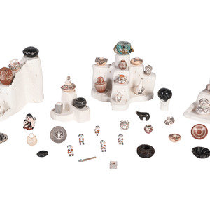 Appraisal: Collection of Miniature Pottery and Weavings th century lot of