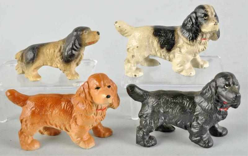 Appraisal: Lot of Cast Iron Cocker Spaniel Paperweights Description Made by