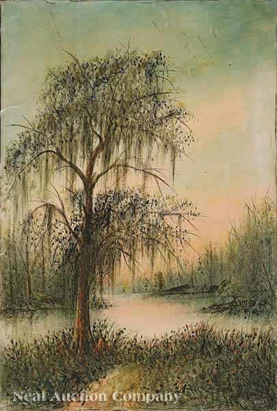 Appraisal: Will Ousley American Louisiana - The Old Cypress Tree at