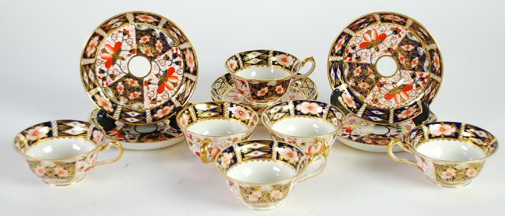 Appraisal: SET OF SIX 's ROYAL CROWN DERBY JAPAN PATTERN CHINA