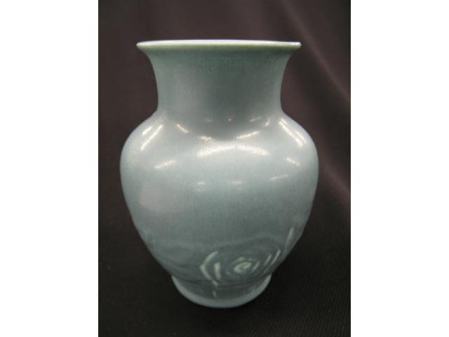 Appraisal: Rookwood Art Pottery Vase with matte blue glaze carved decoration