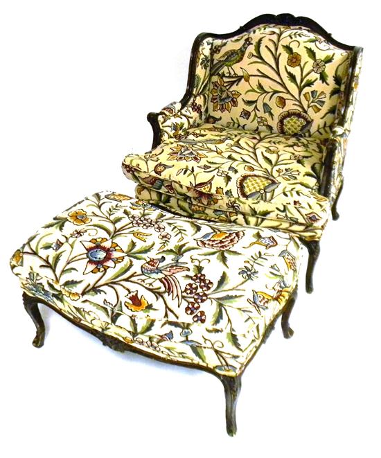 Appraisal: th C Mansfield Furniture Co NY French style arm chair