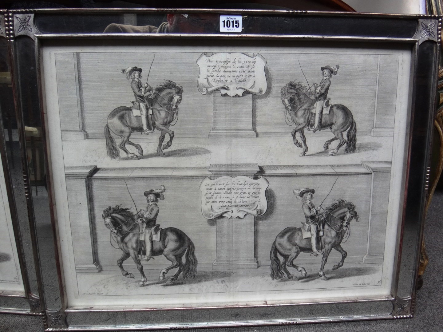 Appraisal: After Diepenbeke Equestrian scenes three engravings by Lucas Vorstermans each