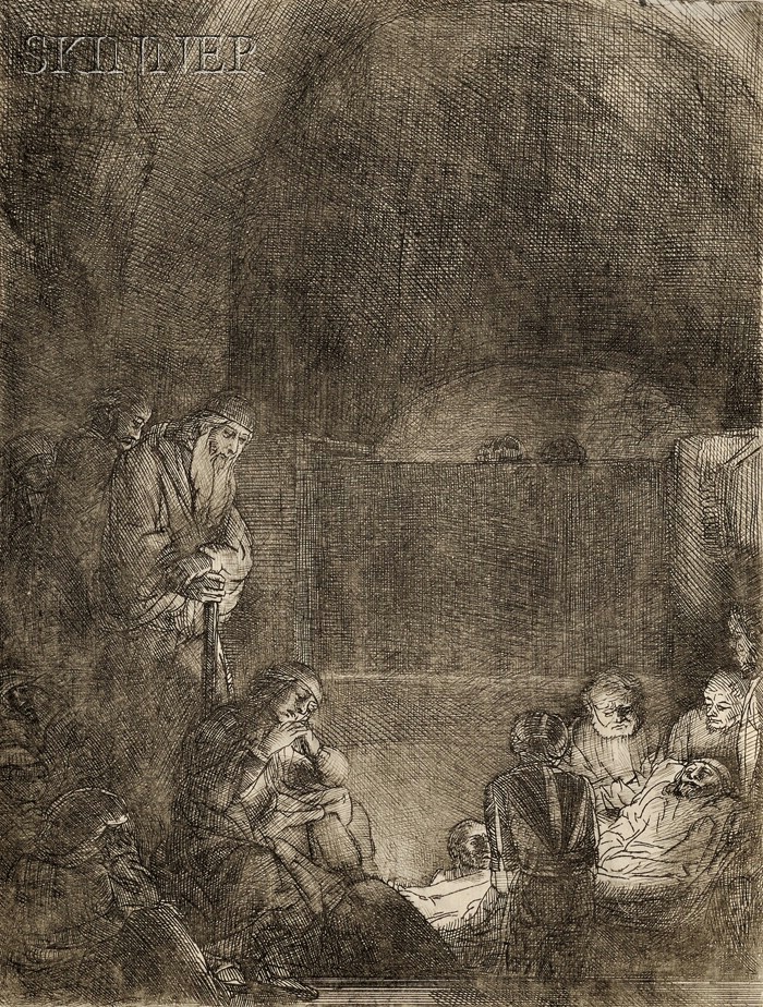 Appraisal: Rembrandt van Rijn Dutch - The Entombment c a later