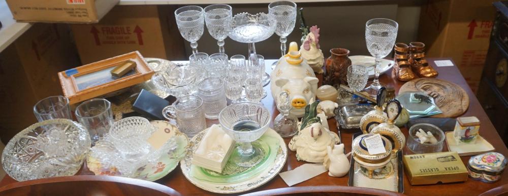 Appraisal: COLLECTION OF GLASS PORCELAIN CERAMIC AND OTHER ARTICLESCollection of Glass