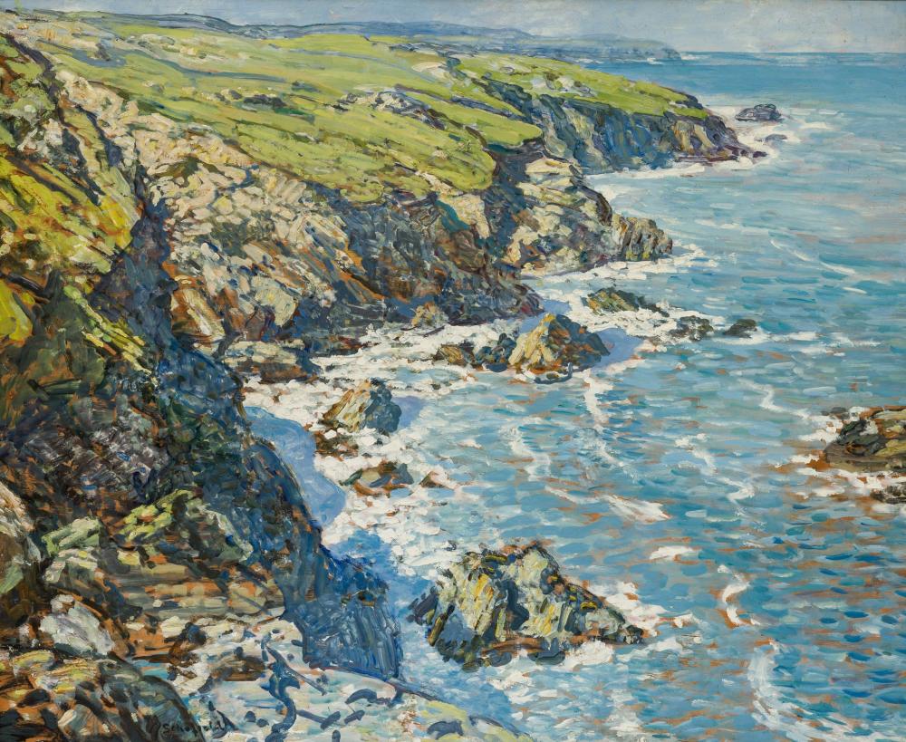 Appraisal: WALTER ELMER SCHOFIELD American - Cliffs Along the ShoreWinter Landscape