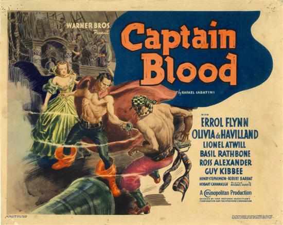 Appraisal: Captain Blood Warner Bros set of lobby cards Condition C