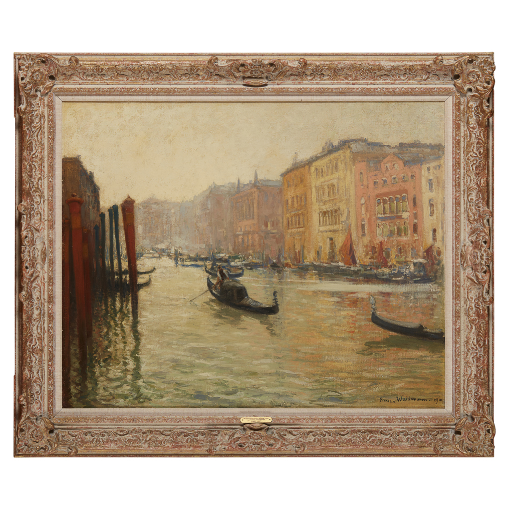 Appraisal: PIERRE WAIDMANN FRENCH - THE GRAND CANAL VENICE signed and