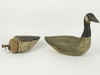 Appraisal: DECOYS - Two th C folk art carved and painted