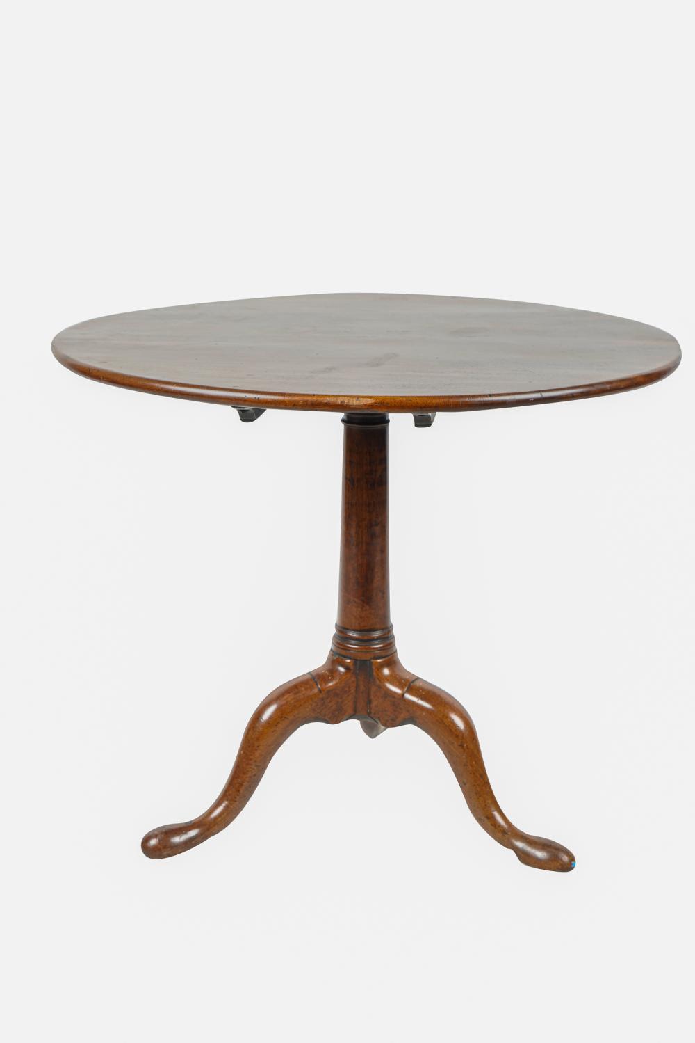 Appraisal: GEORGE III STYLE TRIPOD TABLE th Century inches diameter inches