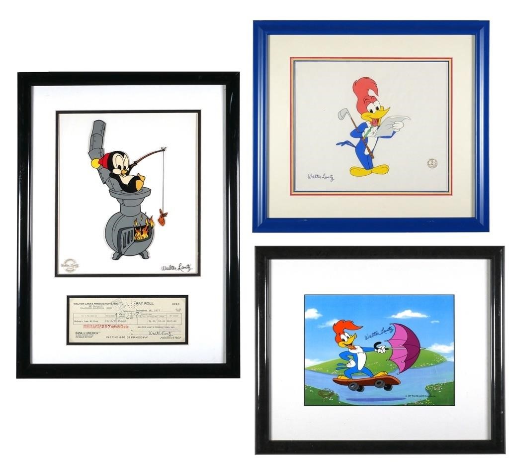 Appraisal: Framed matted serigraph cels to include Chilly Willy Hot Lunch