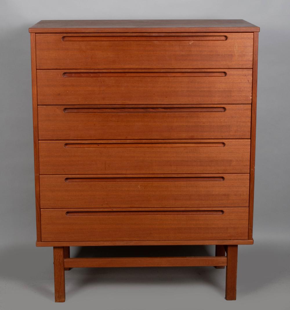 Appraisal: NILS JONSSON FOR HJN MOBLER TEAK CHEST OF DRAWERS CIRCA