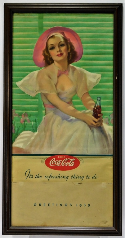 Appraisal: BRADSHAW CRANDELL COCA COLA ADVERTISING CALENDAR United States - Naturalistic