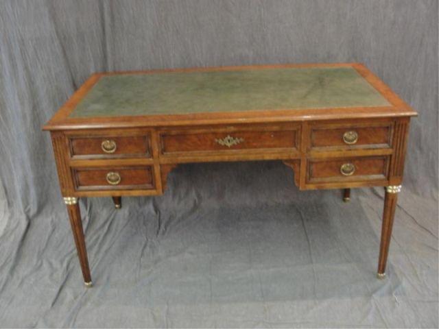 Appraisal: Louis XVI Style Leathertop Kneehole Desk From a rd Avenue