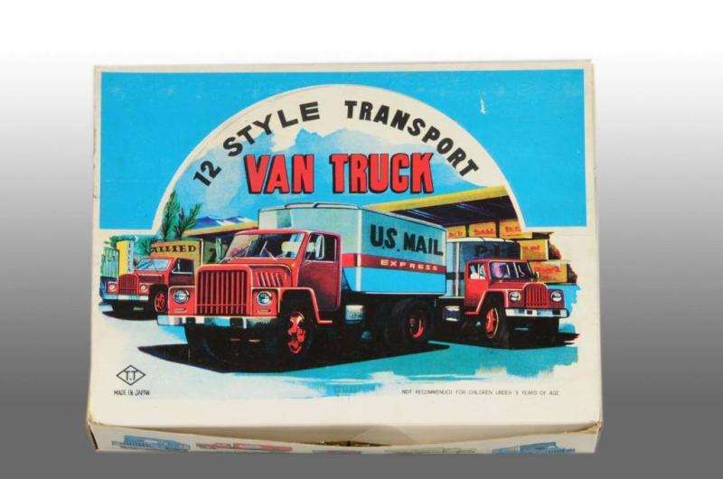 Appraisal: Complete Box of Van Truck Toys Description Made by T