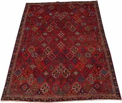 Appraisal: A Persian Joshgan Rug Apprx '- x '- Low wool