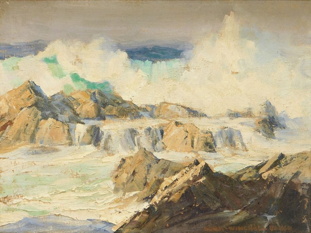 Appraisal: Doris Winchell Baker Seascape Painting Doris Winchell Baker California -