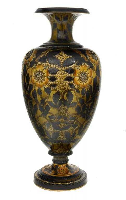 Appraisal: A RARE ROYAL DOULTON VASE BY CHARLES COLLIS of shouldered