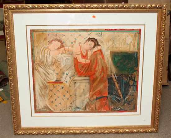 Appraisal: Dream of Thea lithograph framed titled and signed lr Estimate