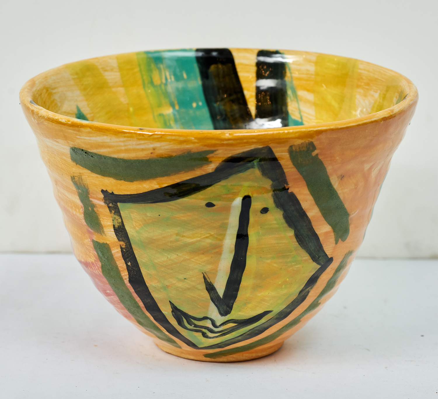 Appraisal: DEBORAH HALPERN GLAZED BOWL h x d Signed