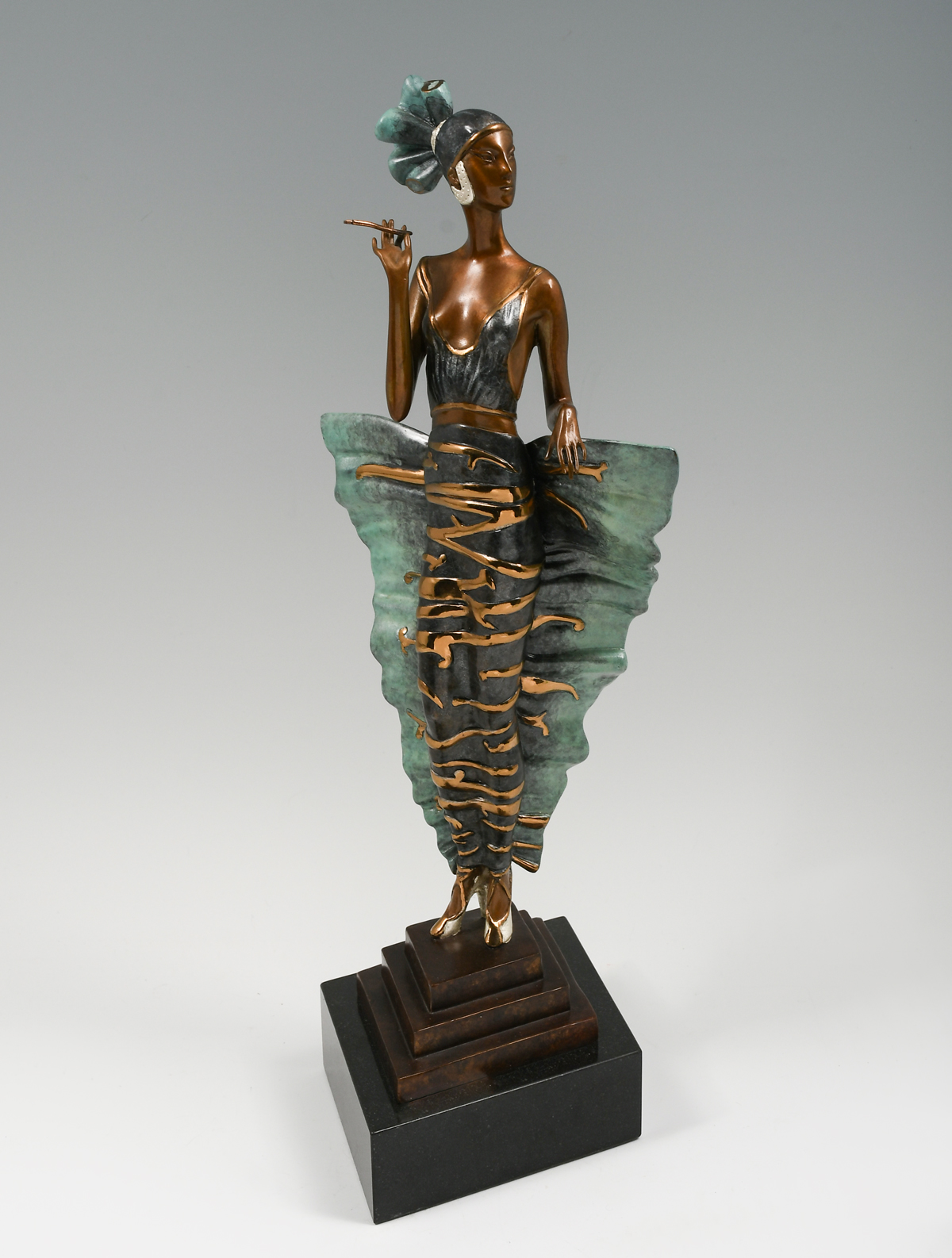 Appraisal: ERTE - Romain de Tirtoff Russian-French - ''Femme Fatale'' Patinated