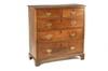 Appraisal: CHEST OF DRAWERS - English oak drawer chest on bracket