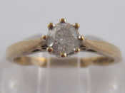 Appraisal: A carat gold diamond solitaire ring estimated diamond weight approx