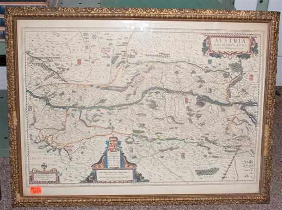 Appraisal: Map G Blaeuw and Wolfgang Lazio ''Austria Archiducatus Amsterdam th