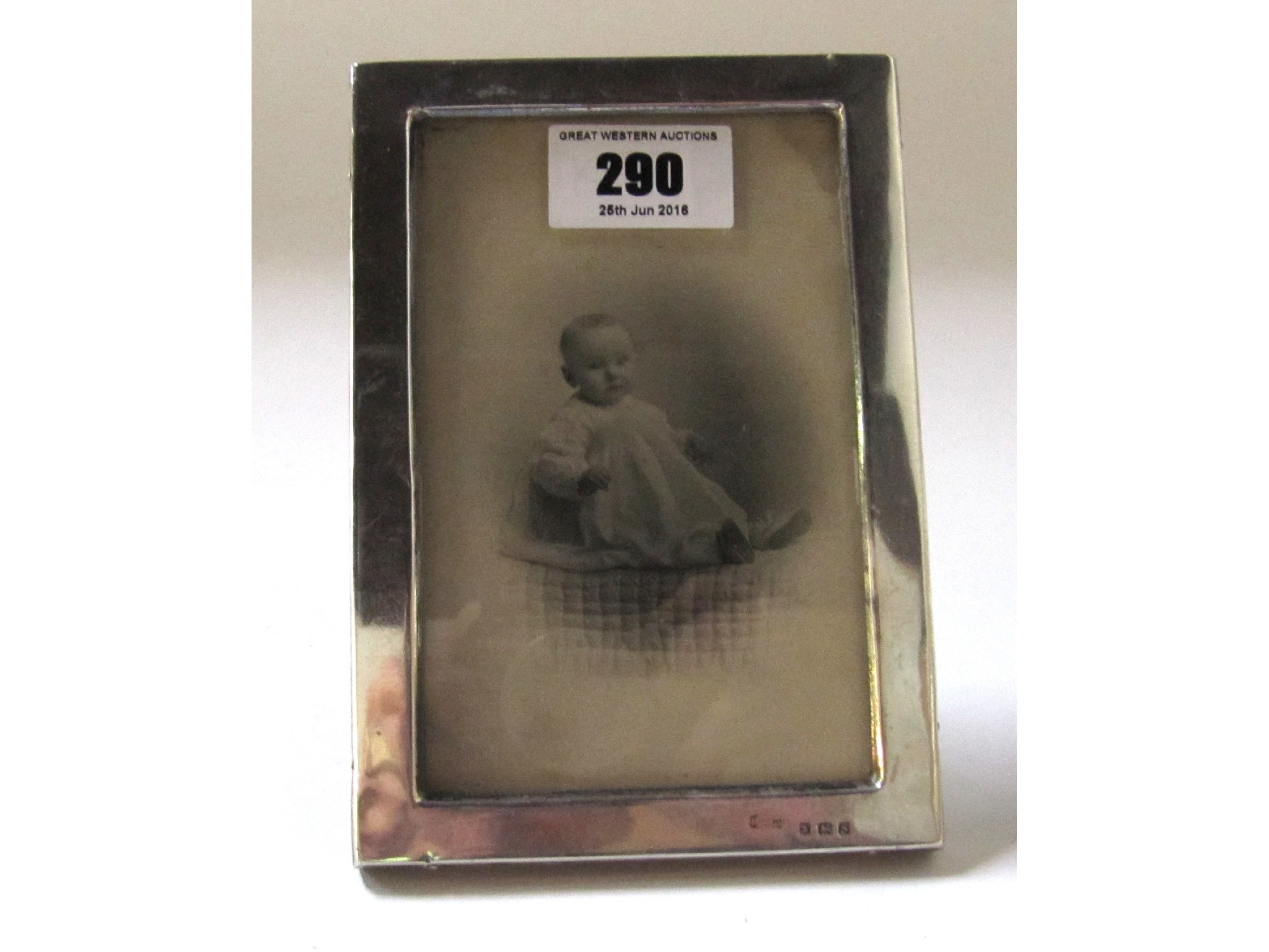 Appraisal: A silver mounted photo frame Birmingham