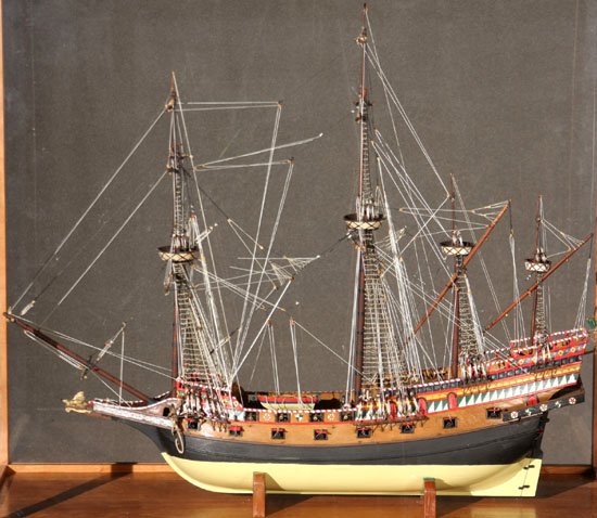 Appraisal: Lot Property of Various Owners Model of a British Four-Masted