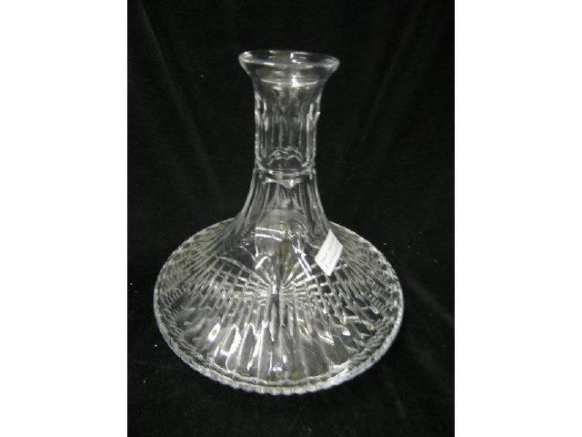 Appraisal: Edinburgh Castle Cut Crystal Carafe signed