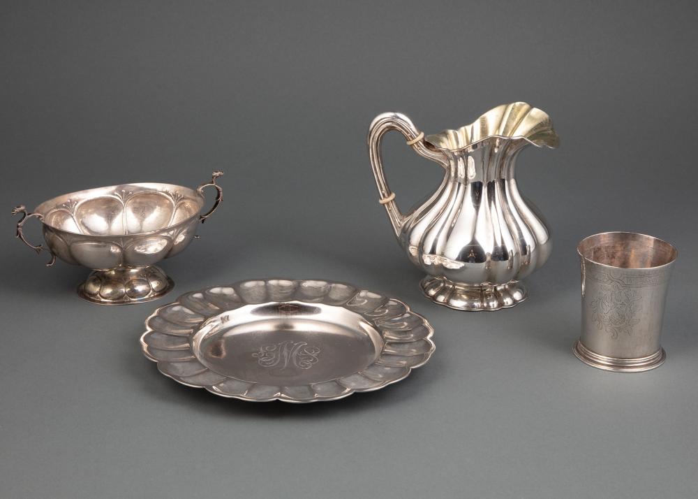 Appraisal: GROUP OF CONTINENTAL SILVER TABLEWARESGroup of Antique Continental Silver Tablewares