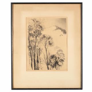 Appraisal: Mildred Bryant Brooks American Ascending Mist etching and drypoint circa