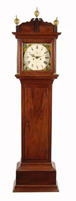 Appraisal: A mahogany longcase clock the day movement striking on a