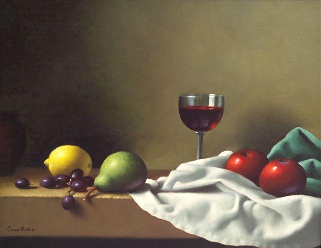 Appraisal: CHRISTOPHER CAWTHORN th CENTURY STILL LIFE OF FRUIT AND A