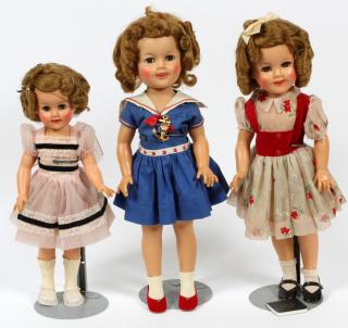 Appraisal: SHIRLEY TEMPLE DOLLS BY IDEAL H Three Shirley Temple dolls