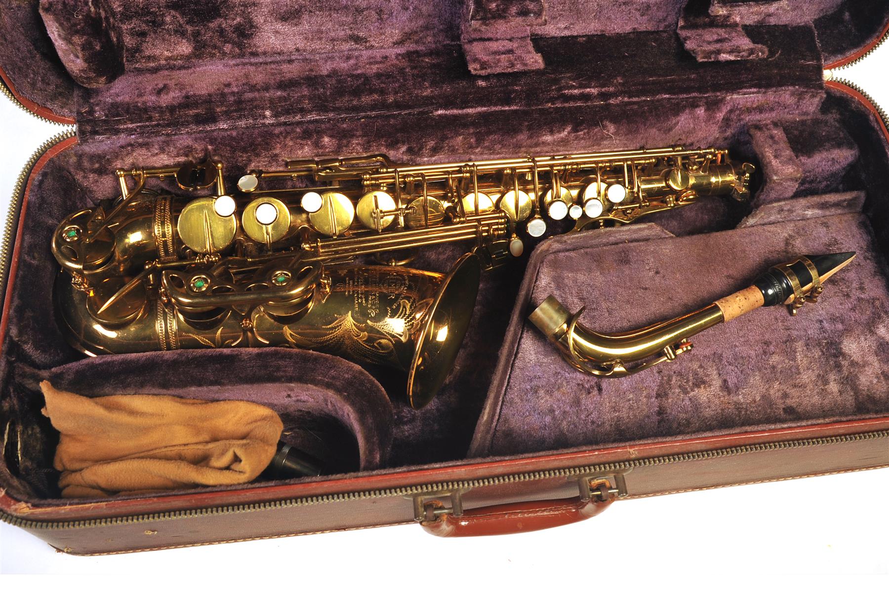 Appraisal: SELMER MARK VI ALTO SAXOPHONE France ca Brass frame with