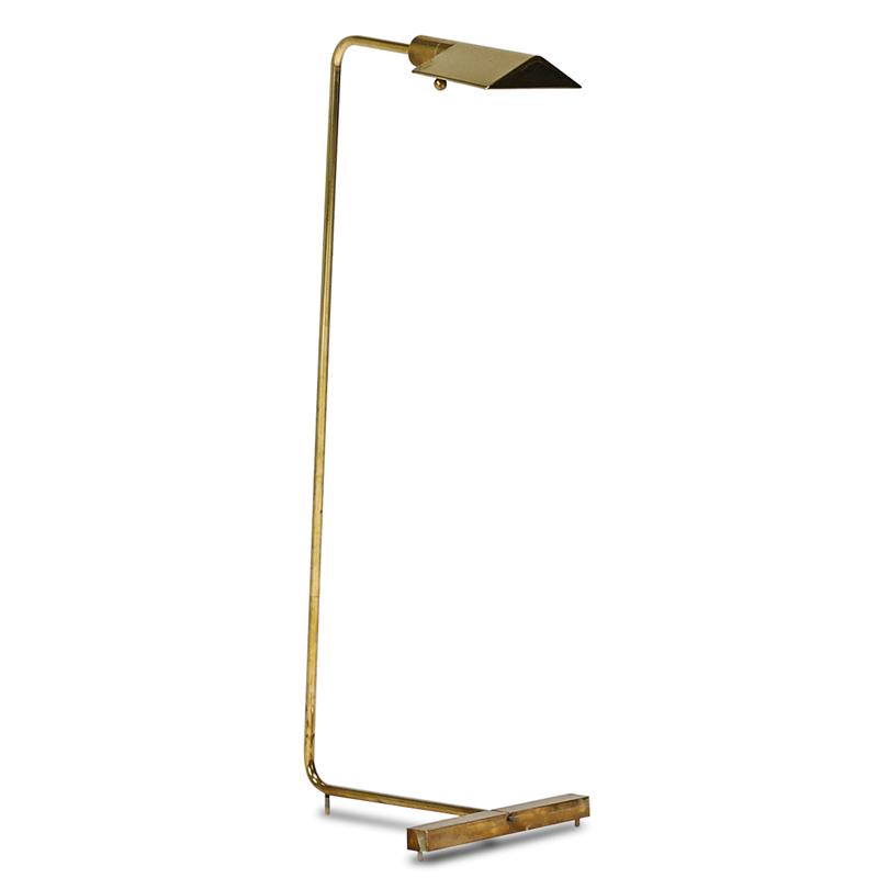 Appraisal: STYLE OF CEDRIC HARTMAN Adjustable floor lamp s Brass acrylic