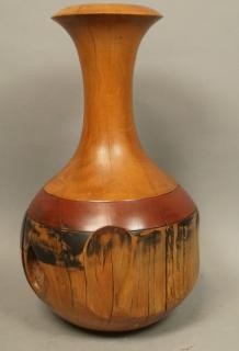 Appraisal: JIM ROBBIE Studio Woodworker heavy vessel Long n JIM ROBBIE